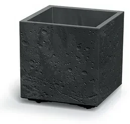 Ghiveci de flori SIERRA SQUARE BETON EFFECT 38,5cm , negru, M