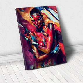 Tablou Canvas - Paint stripes sensual 50 x 75 cm