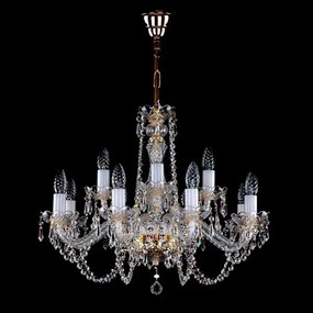 Candelabru cristal Bohemia 12 brate CARMEN drops CE