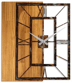 Ceas de perete 49x58 cm 1xAA lemn/metal