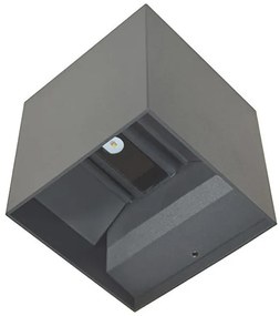 Aplică LED de exterior KREON 2xLED/3W/230V IP54 3000K antracit