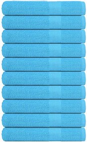 vidaXL Prosoape FROGN 10 buc., turcoaz, 100x200 cm, 360 g/m²