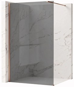 Paravan de dus Rea Flexi Grey / Brush Copper 110