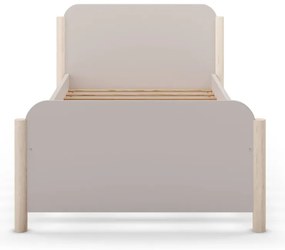 Pat pentru copii crem din lemn de pin 90x190 cm Enola – Marckeric