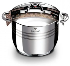 Oala cu capac otel inoxidabil 30 cm Gourmet Line Blaumann BL 1013