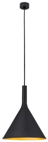 Orion - Lampă suspendată pe cablu GUNDA 1xE27/60W/230V Ø 25 cm negru/auriu