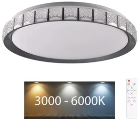 Plafonieră LED dimabilă pentru baie NINA LED/72W/230V IP44 + telecomandă