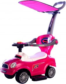 Masinuta copii si bebe NOVOKIDS™ MegaCar Plus ,Cu melodii ,Maner de impins pentru parinti detasabil, Copertina de protectie detasabila, Functie