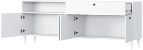 Comoda cu dulapuri si sertar DULLUM 200x75cm, alba