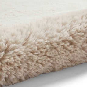 Covor crem 80x150 cm Super Teddy – Think Rugs