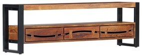 vidaXL Comodă TV, 140 x 30 x 45 cm, lemn masiv de acacia