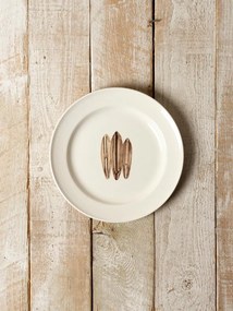 Farfurie vintage, din ceramica, D21cm, Surf