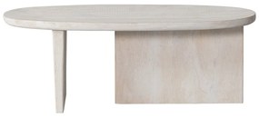 Măsuță de cafea în culoare naturală din lemn de mango 110x60 cm Seam – WOOOD