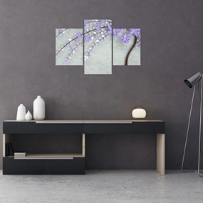 Tablou - ploaie violetă (90x60 cm)
