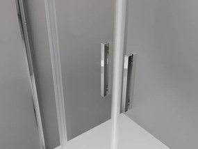 Mexen Exo cabină de duș semicirculară asimetrică glisantă 100 x 80 cm, transparent, crom - 8132-100-080-01-00