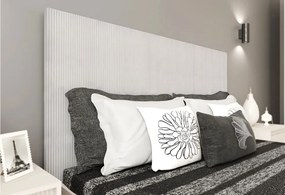 Dormitor cu Riflaje, Monaco, Pat Tapitat cu somiera rabatabila, Dulap 3 Usi 2 Sertare, 2 Noptiere, Comoda 1 Usa 3 Sertare, Casmir