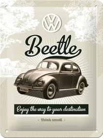 Placă metalică Volkswagen VW - Beetle Retro