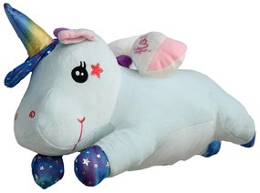 UNICORN de plus cu patura pentru copii Culoare albastru