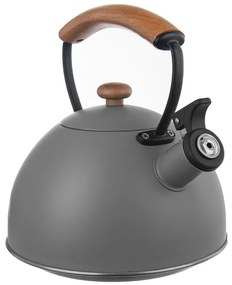 Ceainic inox cu fluier WOODEN, 2,9 l