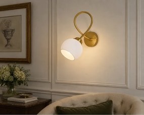 Lampă de perete BAROC 1xE14/40W/230V aurie