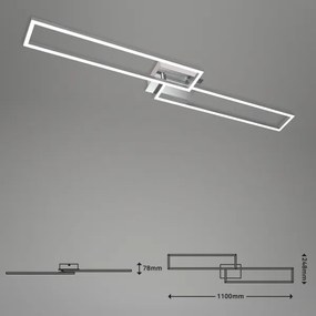 Lustră LED dimabilă aplicată FRAME 2xLED/20W/230V Brilo + telecomandă