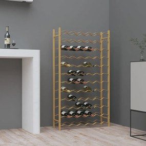 Suport sticle de vin pentru 72 sticle, auriu,metal Auriu, 1, 72