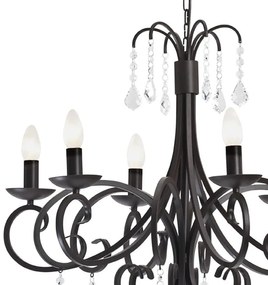 Pendul design modern Diadema negru 64cm
