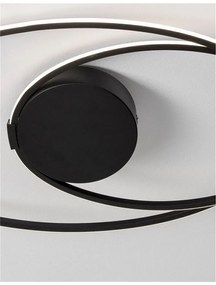 Lustra LED aplicata design modern circular VIARREGIO negru NVL-9500710