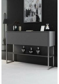 Comodă Luxe Anthracite and Silver