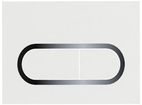 Ravak X01455 - Buton de evacuare CHROME 24,7x16,5 cm, alb