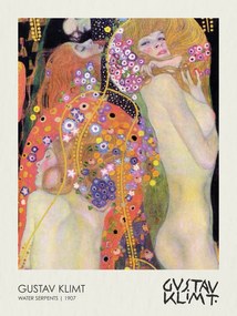 Reproducere Water Serpents II. (Girlfriends) 1907, Gustav Klimt