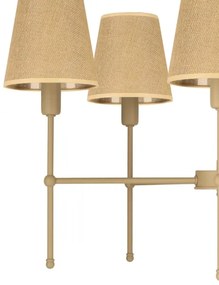Lustră cu tijă MADELA 5xE14/40W/230V iută/bej