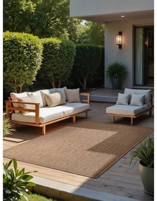 Covor pentru exterior și interior bej/fildeș 160x230 cm Duet Kona – NORTHRUGS