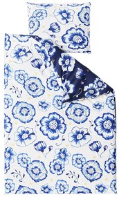 Lenjerie de pat din bumbac FLOARE ALBASTRA albastra Dimensiune lenjerie de pat: 80 x 80 cm | 140 x 200 cm