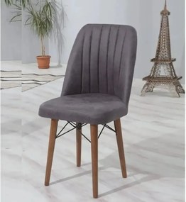 Resigilat:Scaun living tapitat Valentina gri Homs