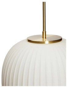 Lustră albă cu abajur din sticlă ø 32 cm Serene – Hübsch