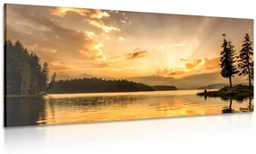Tablou reflecția unui lac de munte