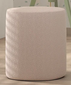 Taburet MOON roz, din țesătură bouclé, multifuncțional – Vipack
