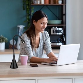 Lampă LED dimabilă de masă Rabalux 74204 JEFF LED/4W/230V 3000K negru