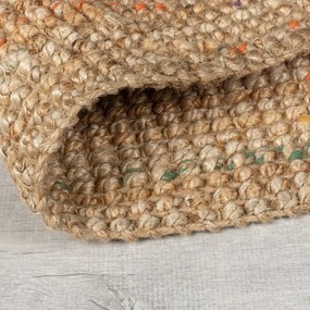 Covor tip traversă în culoare naturală țesut manual din iută 60x300 cm Jute Boucle Multi – Flair Rugs