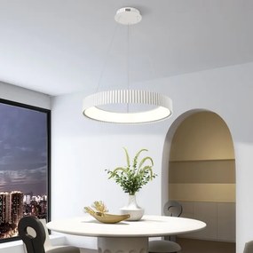 Brilagi - Lustră LED reglabilă FALCON MODERN LED/54W/230V Ø 60 cm albă + telecomandă