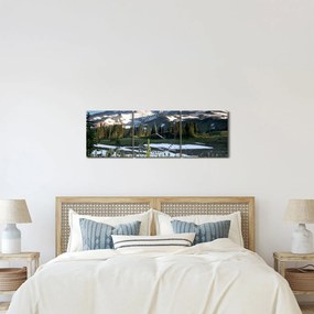 Tablou - Muntele Rainier (cu ceas) (90x30 cm)