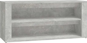 vidaXL Pantofar, gri beton, 100x35x45 cm, lemn compozit