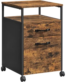 Dulap organizare birou 2 sertare Mobil Design industrial 41 x 45 x 66 cm
