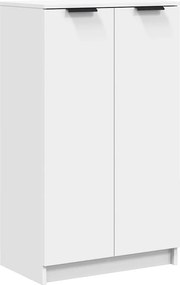 vidaXL Dulap pentru încălțăminte alb 59x35x100,5 cm lemn prelucrat