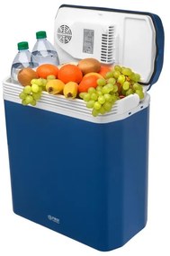 Lada electrica frigorifica First Austria FA-5170-4-BU, 58W, 24 l, Clasa E, 2 moduri, Separator intern, 12/220/240 V, Albastru/alb