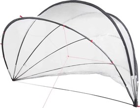 vidaXL Dom pentru piscină Manual Transparent 500 x 500 x 236 cm PVC