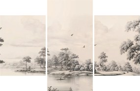 Tablou - Vintage peisaj desen peisaj (90x60 cm)