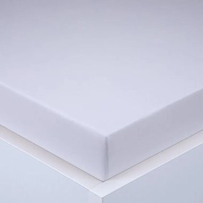 decoDoma Cearşaf cu elastic jersey EXCLUSIVE alb 160 x 200 cm
