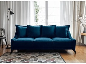 Canapea din catifea Miuform Royal Rose, albastru marin